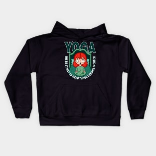 Yoga The best way to keep those demons in check Kids Hoodie